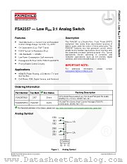 FSA2357 datasheet pdf Fairchild Semiconductor
