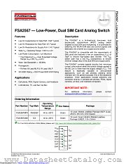 FSA2567 datasheet pdf Fairchild Semiconductor