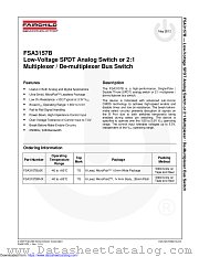 FSA3157B datasheet pdf Fairchild Semiconductor
