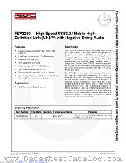 FSA3230 datasheet pdf Fairchild Semiconductor