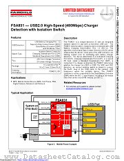 FSA831 datasheet pdf Fairchild Semiconductor