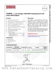 FSA839 datasheet pdf Fairchild Semiconductor
