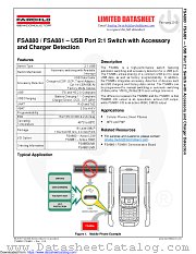 FSA880 datasheet pdf Fairchild Semiconductor