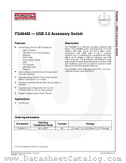 FSA9480 datasheet pdf Fairchild Semiconductor
