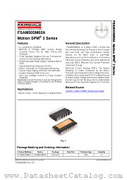 FSAM50SM60A datasheet pdf Fairchild Semiconductor