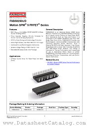 FSB50250UD datasheet pdf Fairchild Semiconductor