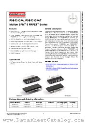 FSB50325AT datasheet pdf Fairchild Semiconductor