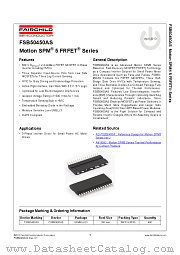 FSB50450AS datasheet pdf Fairchild Semiconductor