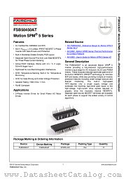 FSB50450AT datasheet pdf Fairchild Semiconductor