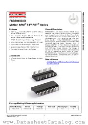 FSB50450UD datasheet pdf Fairchild Semiconductor