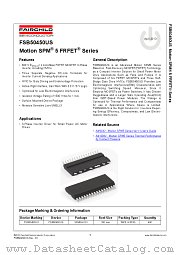 FSB50450US datasheet pdf Fairchild Semiconductor