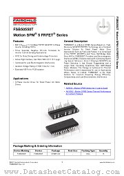 FSB50550T datasheet pdf Fairchild Semiconductor