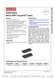 FSB50760SFS datasheet pdf Fairchild Semiconductor