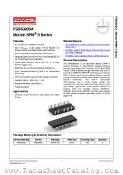 FSB50825A datasheet pdf Fairchild Semiconductor