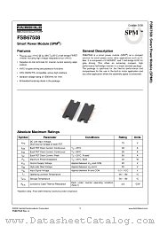 FSB67508 datasheet pdf Fairchild Semiconductor