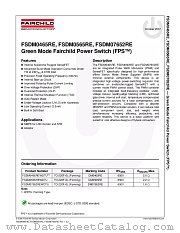 FSDM0465RE datasheet pdf Fairchild Semiconductor