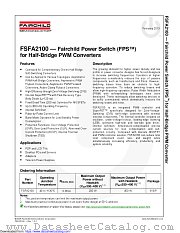 FSFA2100 datasheet pdf Fairchild Semiconductor