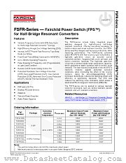 FSFR1600 datasheet pdf Fairchild Semiconductor