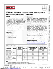 FSFR1600XS datasheet pdf Fairchild Semiconductor
