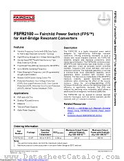 FSFR2100 datasheet pdf Fairchild Semiconductor