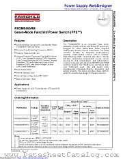 FSGM0465RB datasheet pdf Fairchild Semiconductor