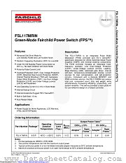 FSL117MRIN datasheet pdf Fairchild Semiconductor