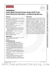FSQ0465RU datasheet pdf Fairchild Semiconductor