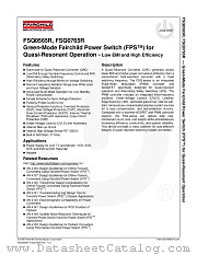 FSQ0565R datasheet pdf Fairchild Semiconductor