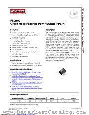 FSQ100 datasheet pdf Fairchild Semiconductor