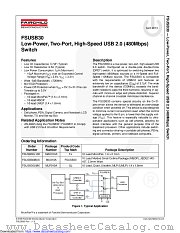 FSUSB30 datasheet pdf Fairchild Semiconductor