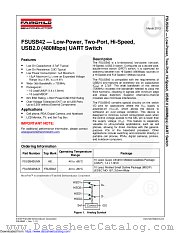 FSUSB42 datasheet pdf Fairchild Semiconductor