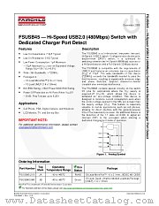 FSUSB45 datasheet pdf Fairchild Semiconductor