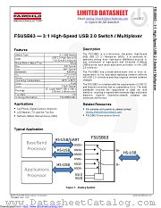FSUSB63 datasheet pdf Fairchild Semiconductor