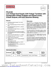 FXLA102 datasheet pdf Fairchild Semiconductor
