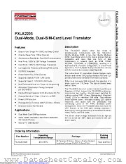 FXLA2203 datasheet pdf Fairchild Semiconductor