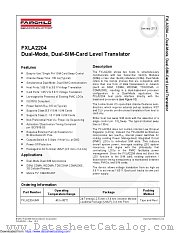 FXLA2204 datasheet pdf Fairchild Semiconductor