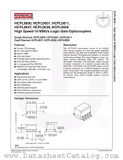 HCPL0639 datasheet pdf Fairchild Semiconductor