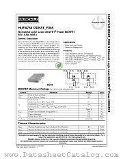 HUF76413DK_F085 datasheet pdf Fairchild Semiconductor