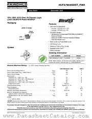 HUF76645S_F085 datasheet pdf Fairchild Semiconductor