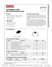 ISL9R3060G_F085 datasheet pdf Fairchild Semiconductor