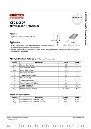 KSC5305DF datasheet pdf Fairchild Semiconductor