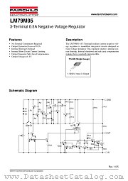 LM79M05 datasheet pdf Fairchild Semiconductor