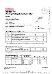 MBR20150CT datasheet pdf Fairchild Semiconductor