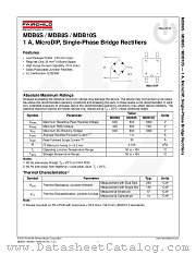 MDB6S datasheet pdf Fairchild Semiconductor