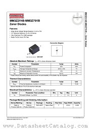 MM3Z11VB datasheet pdf Fairchild Semiconductor