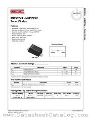 MM5Z11V datasheet pdf Fairchild Semiconductor