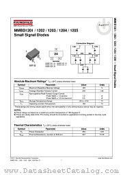 MMBD1202 datasheet pdf Fairchild Semiconductor
