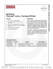 NC7SVL32 datasheet pdf Fairchild Semiconductor