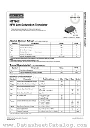 NZT902 datasheet pdf Fairchild Semiconductor