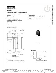 QSE1103 datasheet pdf Fairchild Semiconductor
